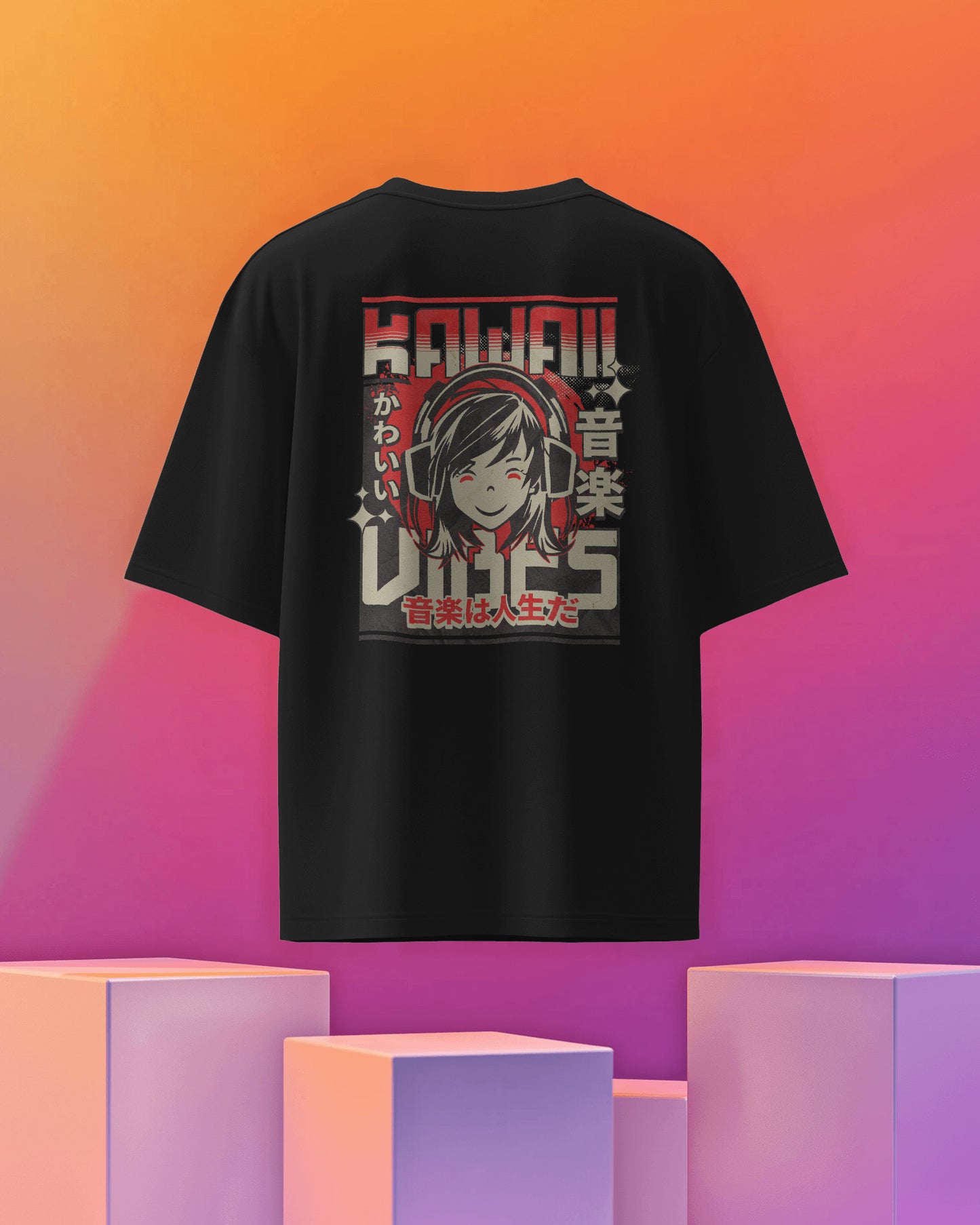 Kawaii Vibes Oversized Unisex T-Shirt