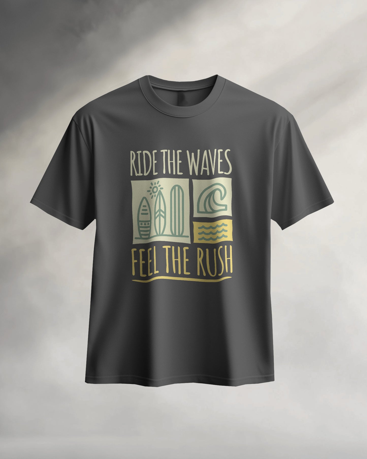 Ride the Waves, Feel the Rush Unisex Classic Crew T-Shirt