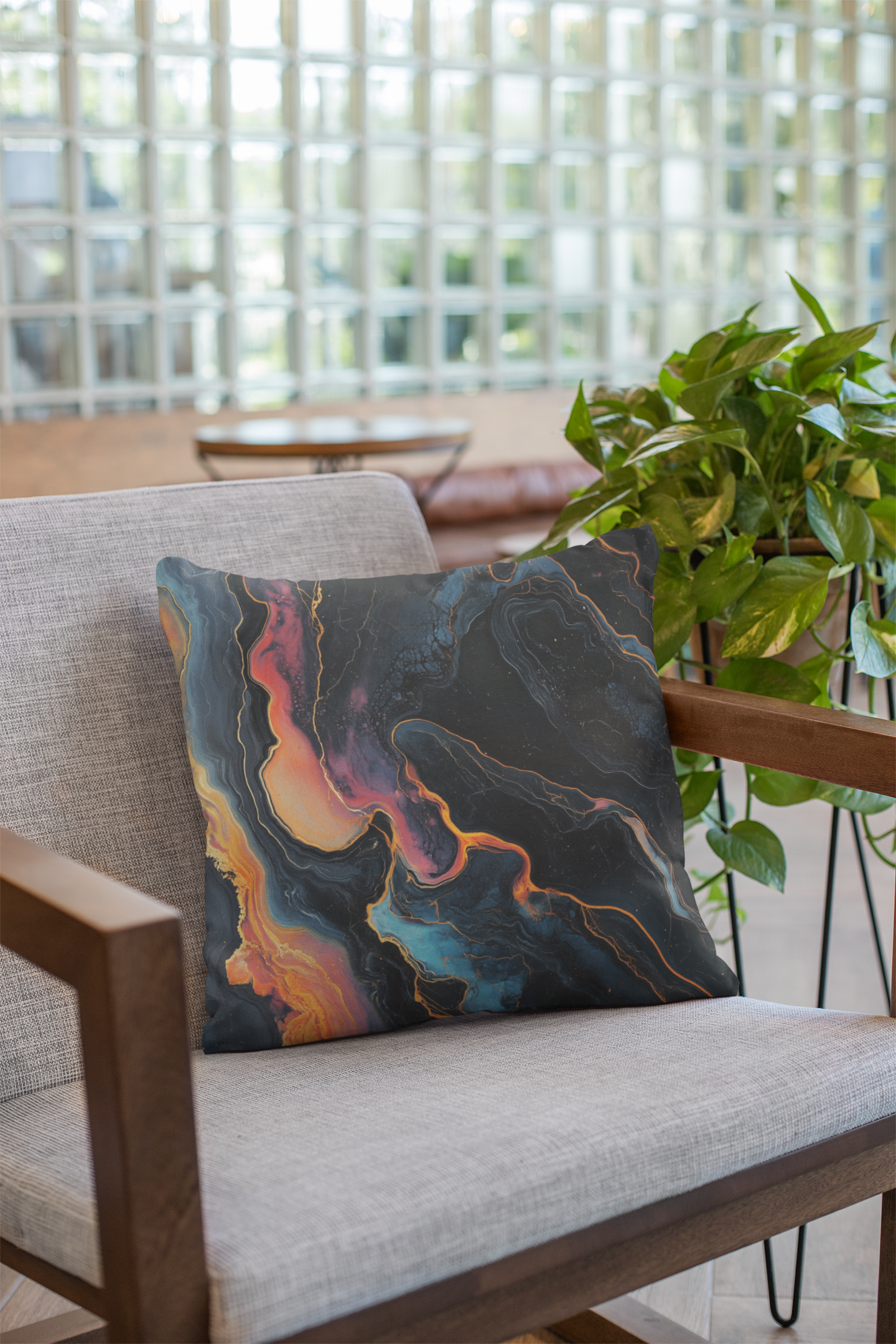 Voltage Flow – Fluid Art Cushion Cover