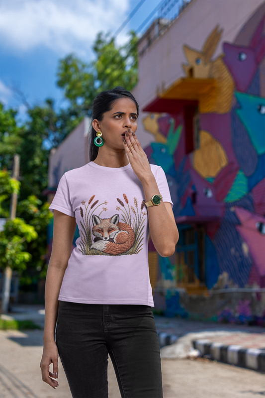 Lazy Fox Unisex Classic Crew T-Shirt