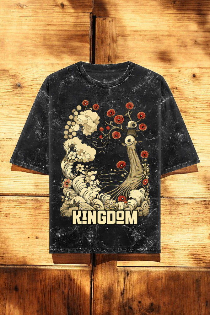Kingdom Unisex Textured Oversized T-Shirt