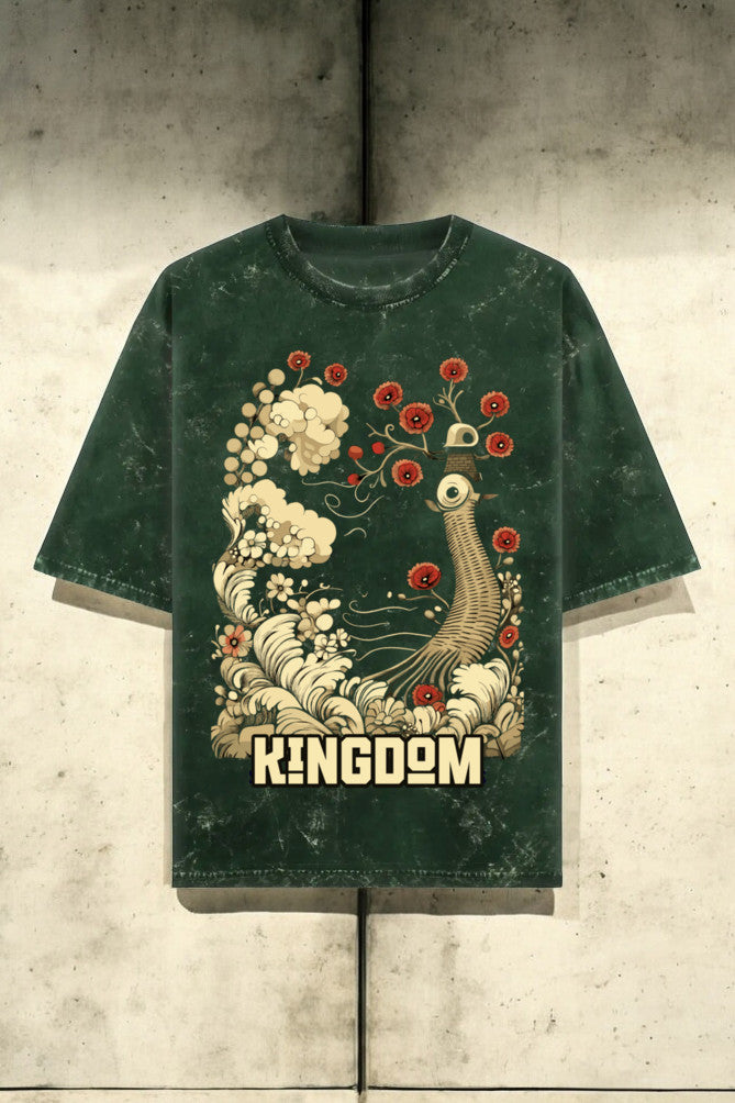 Kingdom Unisex Textured Oversized T-Shirt