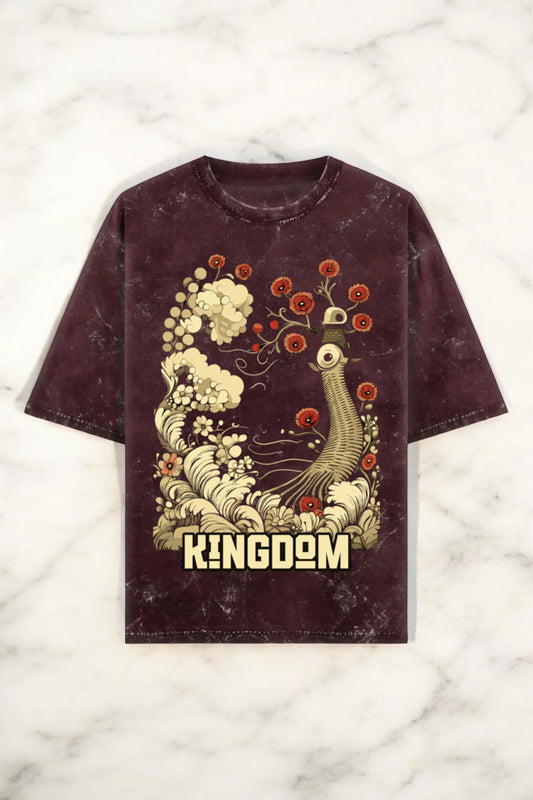 Kingdom Unisex Textured Oversized T-Shirt