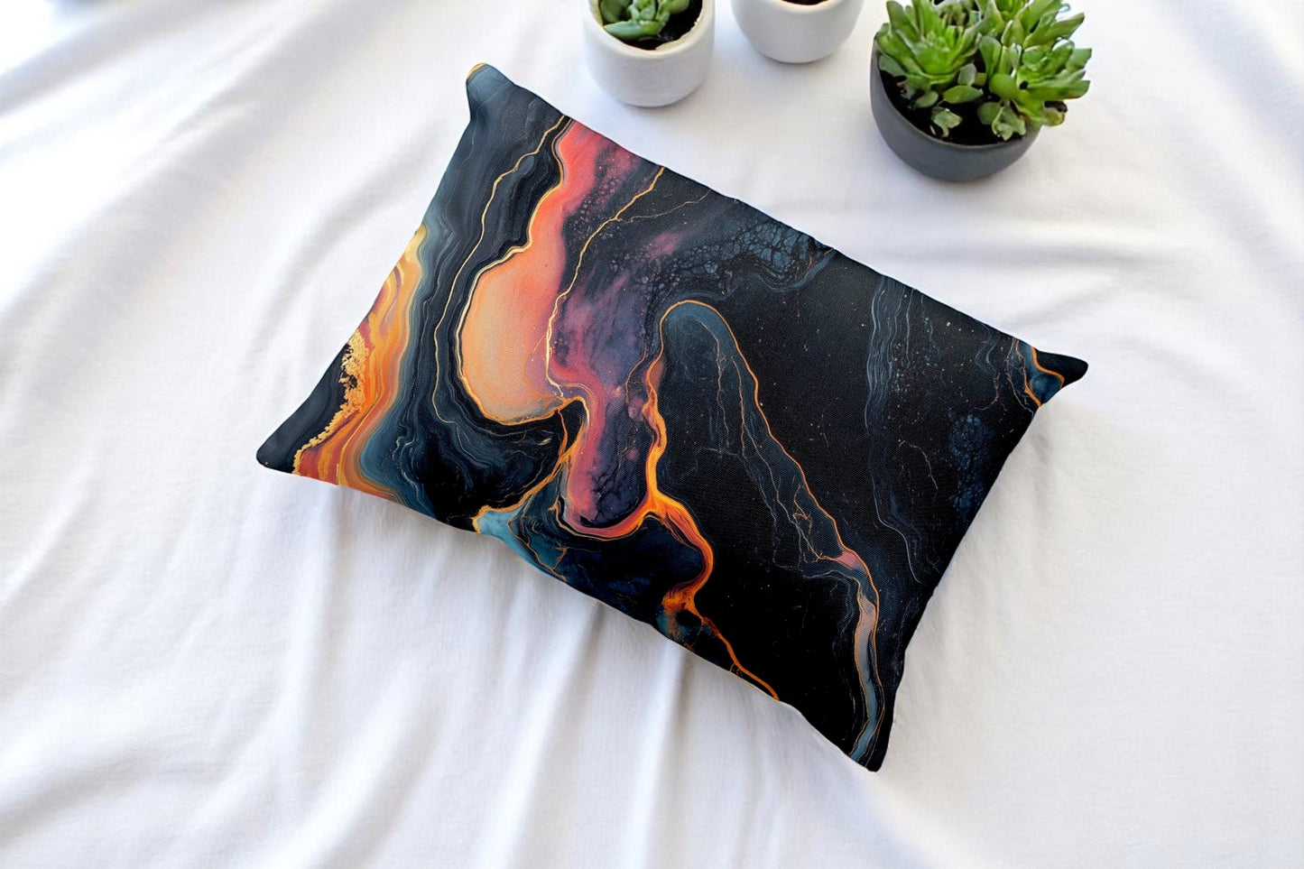 Voltage Flow – Fluid Art Pillow Cover