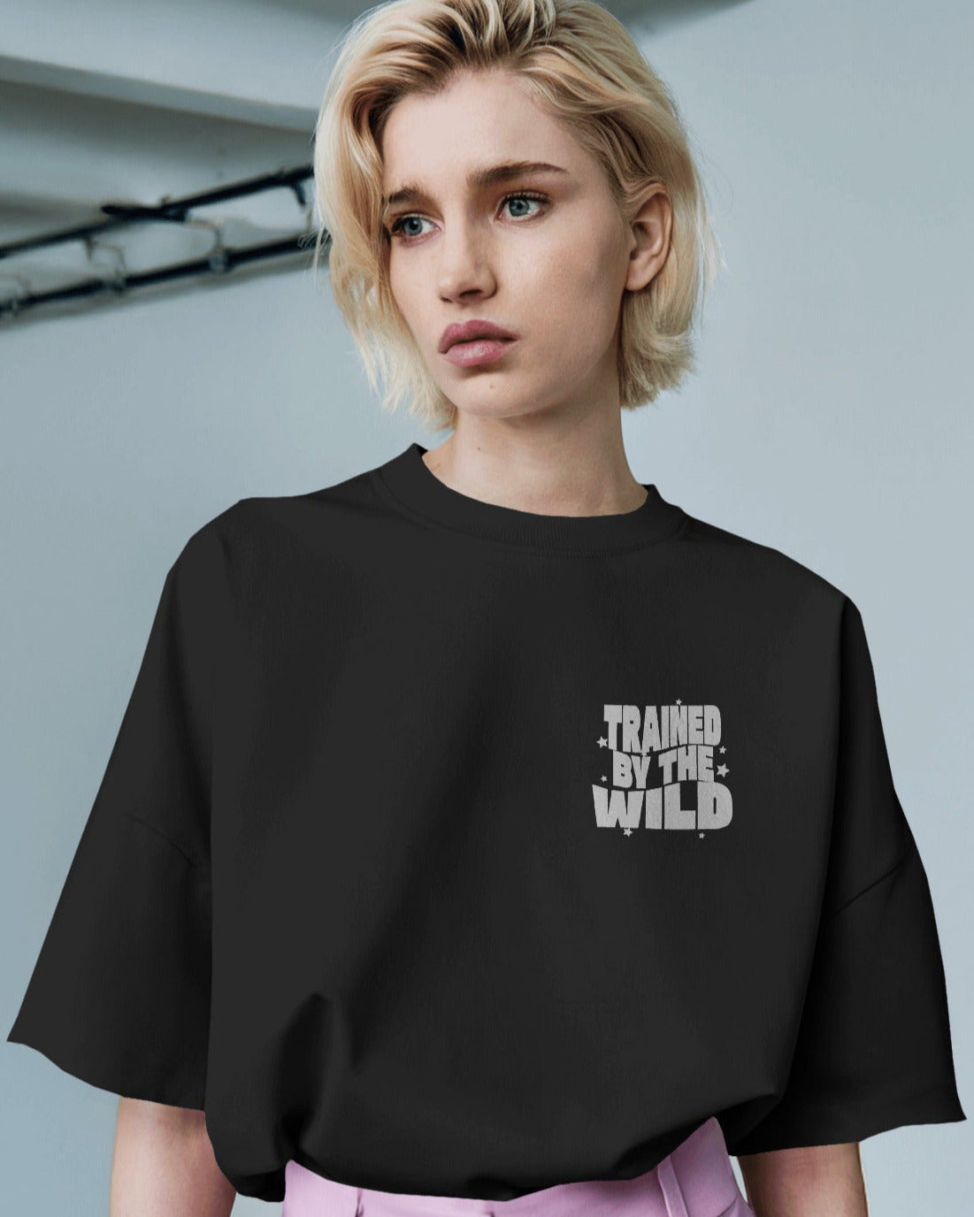 Trained by the Wild Unisex Oversized T-Shirt