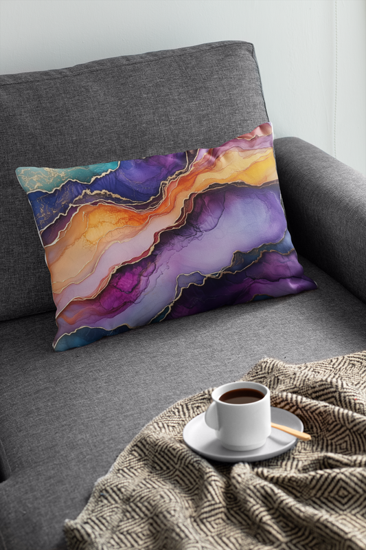 Liquid Opulence – Fluid Art Pillow Cover