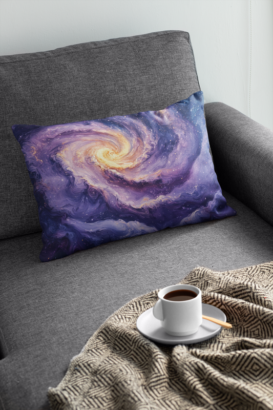Nebula Veins – Fluid Art Pillow Cover