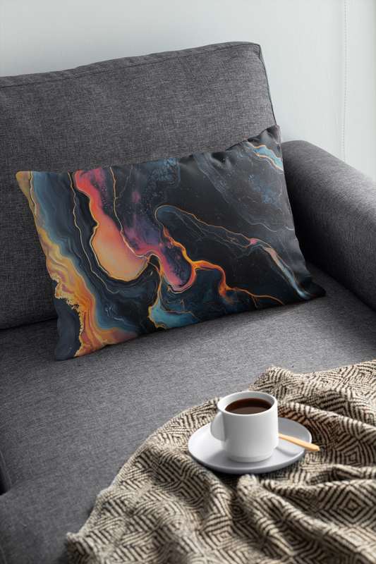 Voltage Flow – Fluid Art Pillow Cover