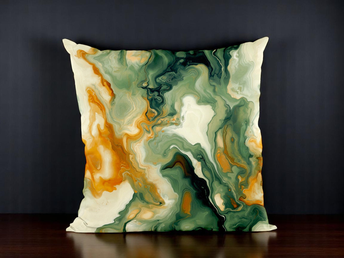 Citrus Breeze – Fluid Art Cushion Cover